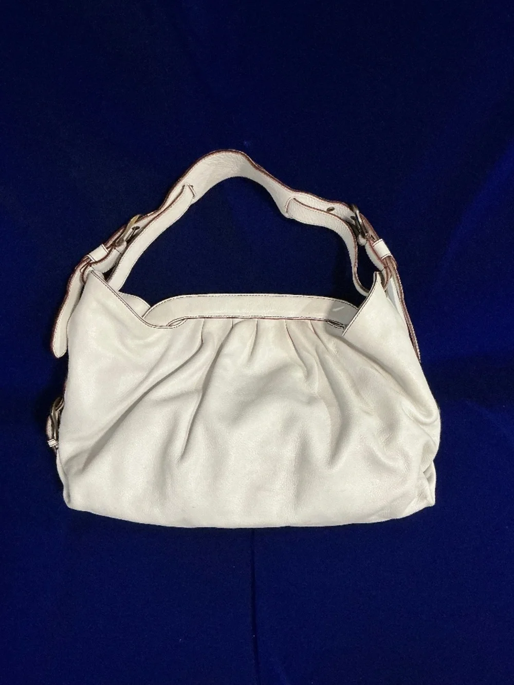Fendi Borsa Doctor Hobo Bag white leather